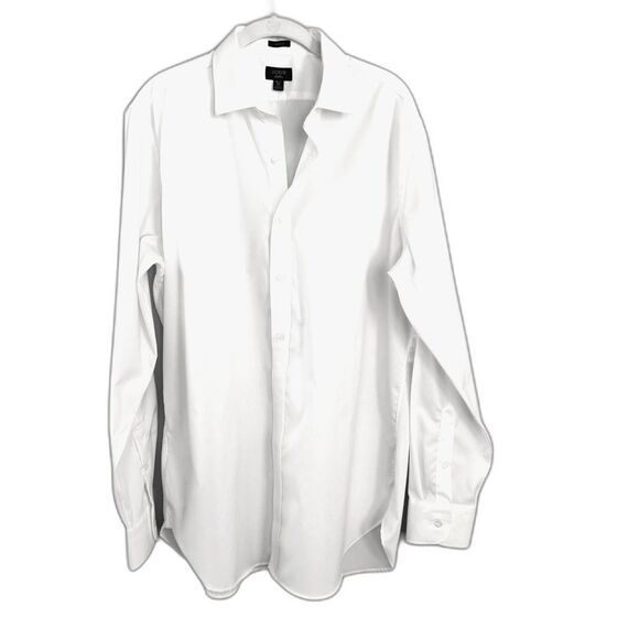 H&M L.O.G.G. Men’s Regular Fit Button Up Shirt Small White Blue Stripe Cotton - Picture 1 of 8